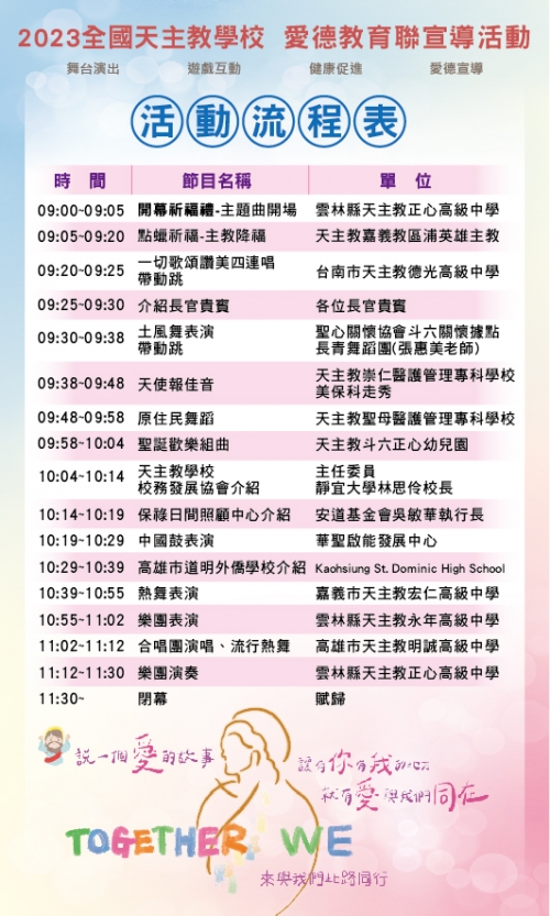 2023.12.03當日活動流程