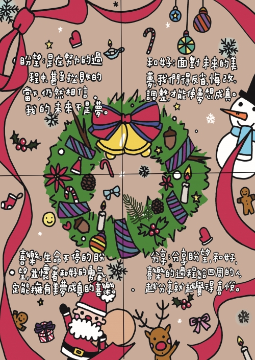 四張卡片可拼成一張將臨圈